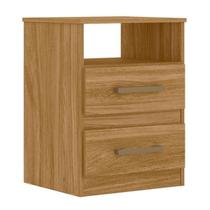 Mesa de Cabeceira 02 Gavetas e Nicho Apolo