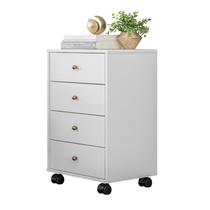 Mesa de Cabeceira 04 Gavetas Presence 9070 Branco Demobile