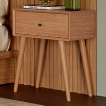 Mesa de Cabeceira 1 Gaveta 100% Mdf Freijo Tw49 - Dalla Costa Mesa de Cabeceira 1 Gaveta 100% Mdf Freijo Tw49 - Dalla Costa