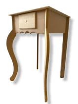 Mesa De Cabeceira 1 Gaveta Criado Quarto Decoração Mdf Cru Mesa De Cabeceira 1 Gaveta Criado Quarto Decoração Mdf Cru