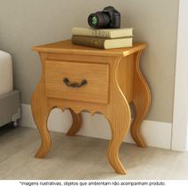 Mesa de Cabeceira 1 Gaveta em Madeira Maciça Geórgia Mel - Straub Web