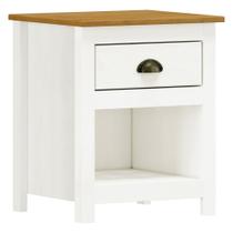 Mesa de Cabeceira 1 Gaveta Madeira Maciça Mazzaro F06 Branco Freijó - Lyam Decor Mesa de Cabeceira 1 Gaveta Madeira Maciça Mazzaro F06 Branco Freijó - Lyam Decor