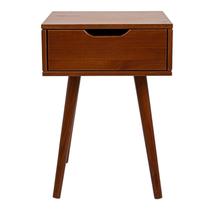 Mesa de Cabeceira 1 Gaveta Retrô Marrom Mesa de Cabeceira 1 Gaveta Retrô Marrom