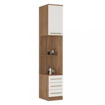 Mesa de Cabeceira 1 Porta 3 Gavetas Irlanda Demartez Mesa de Cabeceira 1 Porta 3 Gavetas Irlanda Demartez