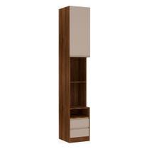 Mesa De Cabeceira 1 Porta 40cm Nogueira C/Connect