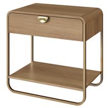 Mesa De Cabeceira 1G Organica 60 cm 28061 Hanover Dourado Artesano