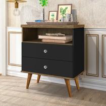 Mesa de Cabeceira 2 Gavetas 1 Nicho Status