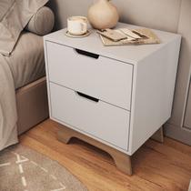 Mesa de Cabeceira 2 Gavetas 100% MDF Alice