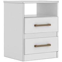 Mesa De Cabeceira 2 Gavetas 7090 Branco Flex Moval