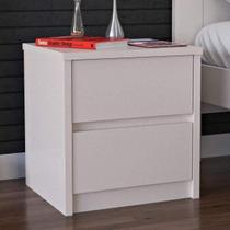 Mesa de Cabeceira 2 Gavetas Branco