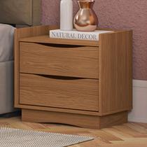 Mesa de Cabeceira 2 Gavetas Canela - Kappesberg