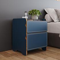 Mesa de Cabeceira 2 Gavetas - Cindy C 45cm x P 45cm x A 58cm Mesa de Cabeceira 2 Gavetas - Cindy C 45cm x P 45cm x A 58cm