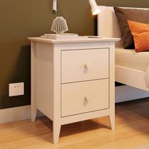 Mesa de Cabeceira 2 Gavetas em Madeira Maciça Nest Mesa de Cabeceira 2 Gavetas em Madeira Maciça Nest