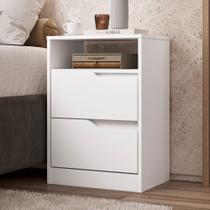 Mesa de Cabeceira 2 Gavetas Flex Sole Albatroz