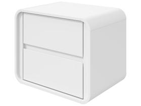 Mesa de Cabeceira 2 Gavetas Loop Móveis Lopas Mesa de Cabeceira 2 Gavetas Loop Móveis Lopas