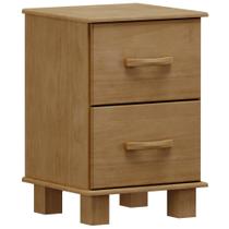 Mesa de Cabeceira 2 Gavetas Madeira Maciça Selena F06 Freijó - Lyam Decor Mesa de Cabeceira 2 Gavetas Madeira Maciça Selena F06 Freijó - Lyam Decor