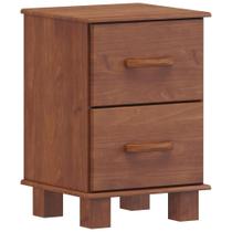 Mesa De Cabeceira 2 Gavetas Madeira Maciça Selena F06 Imbuia - Lyam Decor Mesa De Cabeceira 2 Gavetas Madeira Maciça Selena F06 Imbuia - Lyam Decor