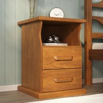 Mesa de Cabeceira 2 Gavetas Madeira Maciça Slin Móveis Nathalia Mesa de Cabeceira 2 Gavetas Madeira Maciça Slin Móveis Nathalia