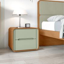 Mesa de Cabeceira 2 Gavetas MDF Loop Lopas Mesa de Cabeceira 2 Gavetas MDF Loop Lopas