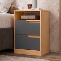 Mesa de Cabeceira 2 Gavetas sem Pés Doble