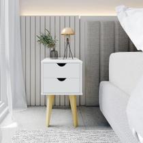 Mesa de Cabeceira 2 Gavetas Smile