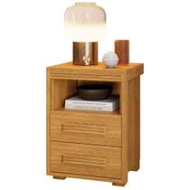 Mesa De Cabeceira 2 Gavetas Tóquio 100% Mdf - Casa Chick Cinamomo