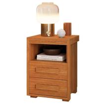 Mesa De Cabeceira 2 Gavetas Tóquio 100% Mdf - Casa Chick Nature