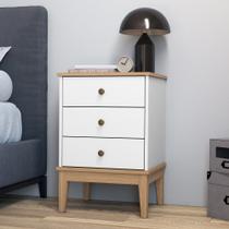 Mesa de Cabeceira 3 Gaveta Colonial Movelbento