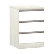 Mesa De Cabeceira 3 Gavetas 40Cm Estrutura Legno Crema Prime