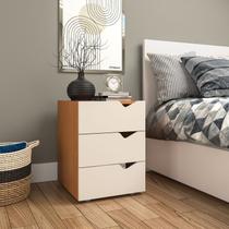 Mesa de Cabeceira 3 Gavetas 54cm X 40cm Porto Mesa de Cabeceira 3 Gavetas 54cm X 40cm Porto