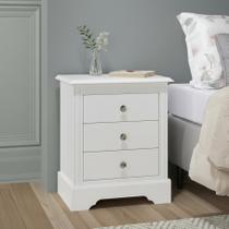 Mesa de Cabeceira 3 Gavetas 58,4cm X 50cm Louise