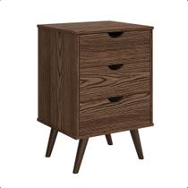 Mesa de Cabeceira 3 Gavetas Grécia Plus Luxo Quarto Elegante Moderno Canto