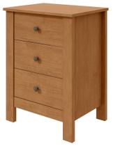 Mesa de Cabeceira 3 Gavetas Maggiore New - Lopas