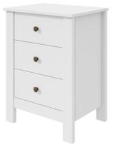 Mesa de Cabeceira 3 Gavetas Maggiore New - Lopas