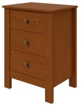 Mesa de Cabeceira 3 Gavetas Maggiore New - Lopas Mesa de Cabeceira 3 Gavetas Maggiore New - Lopas