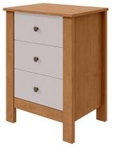 Mesa de Cabeceira 3 Gavetas Maggiore New - Lopas