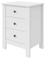 Mesa de Cabeceira 3 Gavetas Maggiore New - Lopas