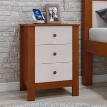 Mesa de Cabeceira 3 Gavetas Maggiore New Mesa de Cabeceira 3 Gavetas Maggiore New