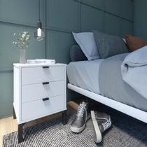 Mesa de Cabeceira 3 Gavetas Morgan Mesa de Cabeceira 3 Gavetas Morgan