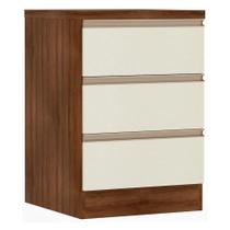 Mesa de cabeceira 3 gavetas Prime Plus Luciane