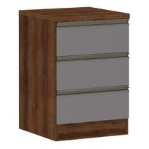 Mesa de cabeceira 3 gavetas Prime Plus Luciane