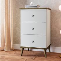 Mesa de Cabeceira 3 Gavetas Ravi Mesa de Cabeceira 3 Gavetas Ravi