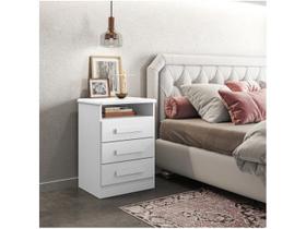 Mesa de Cabeceira 3 Gavetas Roma Móveis Lanza Mesa de Cabeceira 3 Gavetas Roma Móveis Lanza