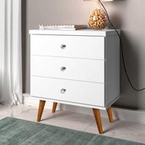 Mesa de Cabeceira 3 Gavetas Status J&A Móveis Mesa de Cabeceira 3 Gavetas Status J&A Móveis