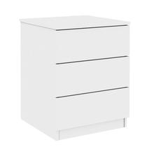 Mesa de Cabeceira 3 Gavetas Veronna Tcil Móveis Neve