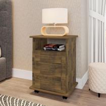 Mesa de cabeceira 3 gavetas Virginia amadeirado
