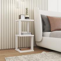 Mesa de Cabeceira 3 Prateleiras SPIN360 Branco