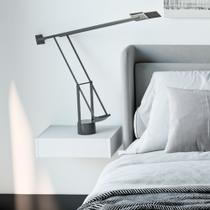 Mesa de Cabeceira 30cm Suspensa Cama Quarto Casal Solteiro Gaveta Trilho Telescópico em MDF