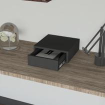 Mesa de Cabeceira 30cm Suspensa Cama Quarto Casal Solteiro Gaveta Trilho Telescópico em MDF Mesa de Cabeceira 30cm Suspensa Cama Quarto Casal Solteiro Gaveta Trilho Telescópico em MDF