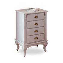 Mesa de Cabeceira 4 Gavetas Pés Luiz XV Hannover 60817 Linz Móveis